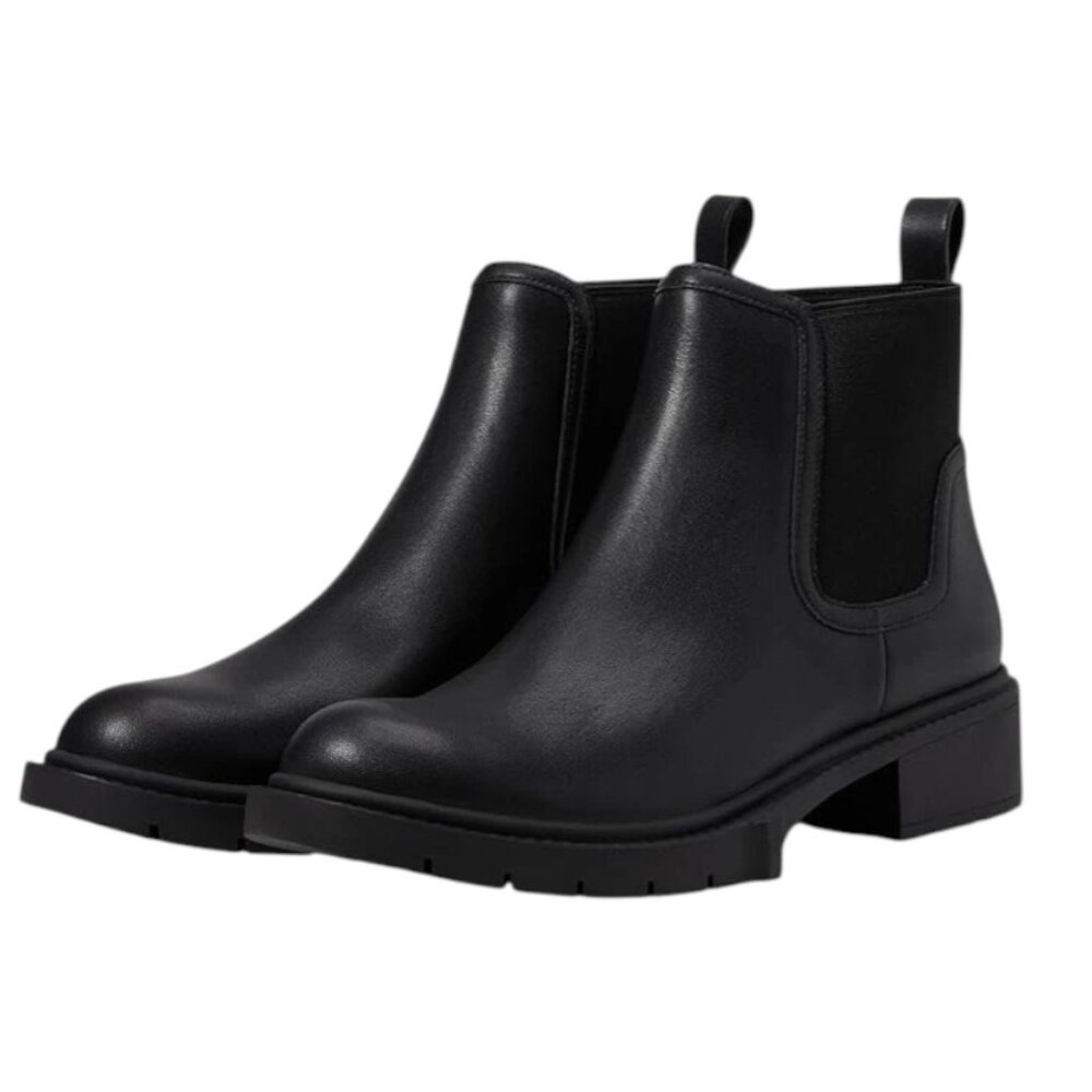 COACH Women's Lenora Leather Booties Black, Size US 9